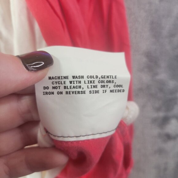 New Directions Womens Open Front Ruched Sleeve Cardigan Coral XL Layered Ruffle - Picture 9 of 10